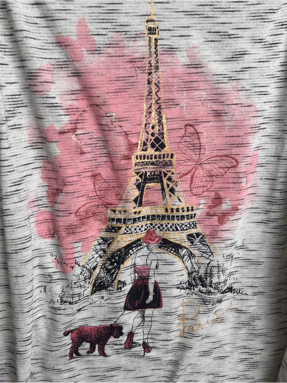 Truself Women's Paris Eiffel Tower Graphic Tank Top Size Medium EUC